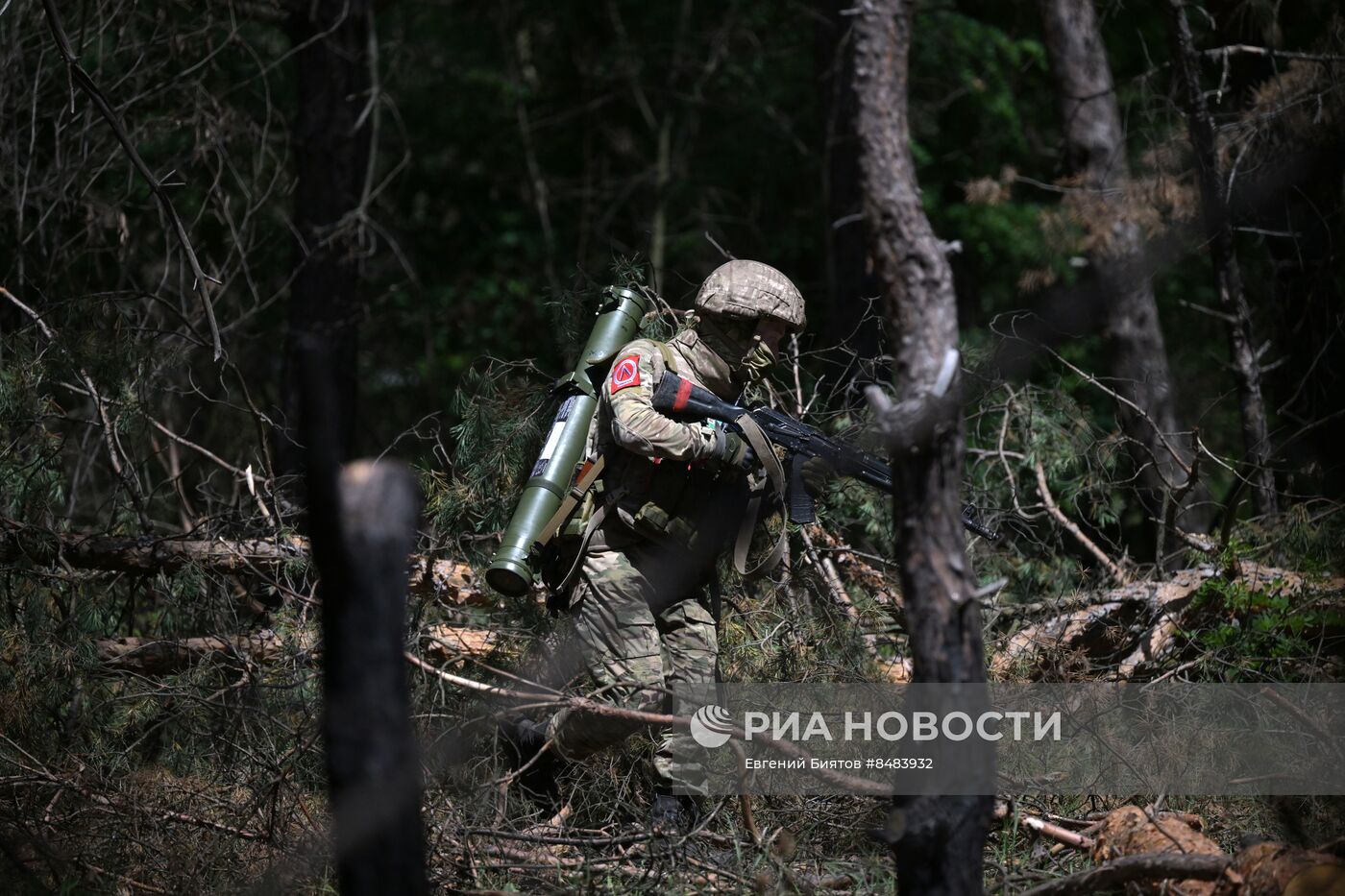 Боевая работа огнеметчиков ЦВО на Краснолиманском направлении
