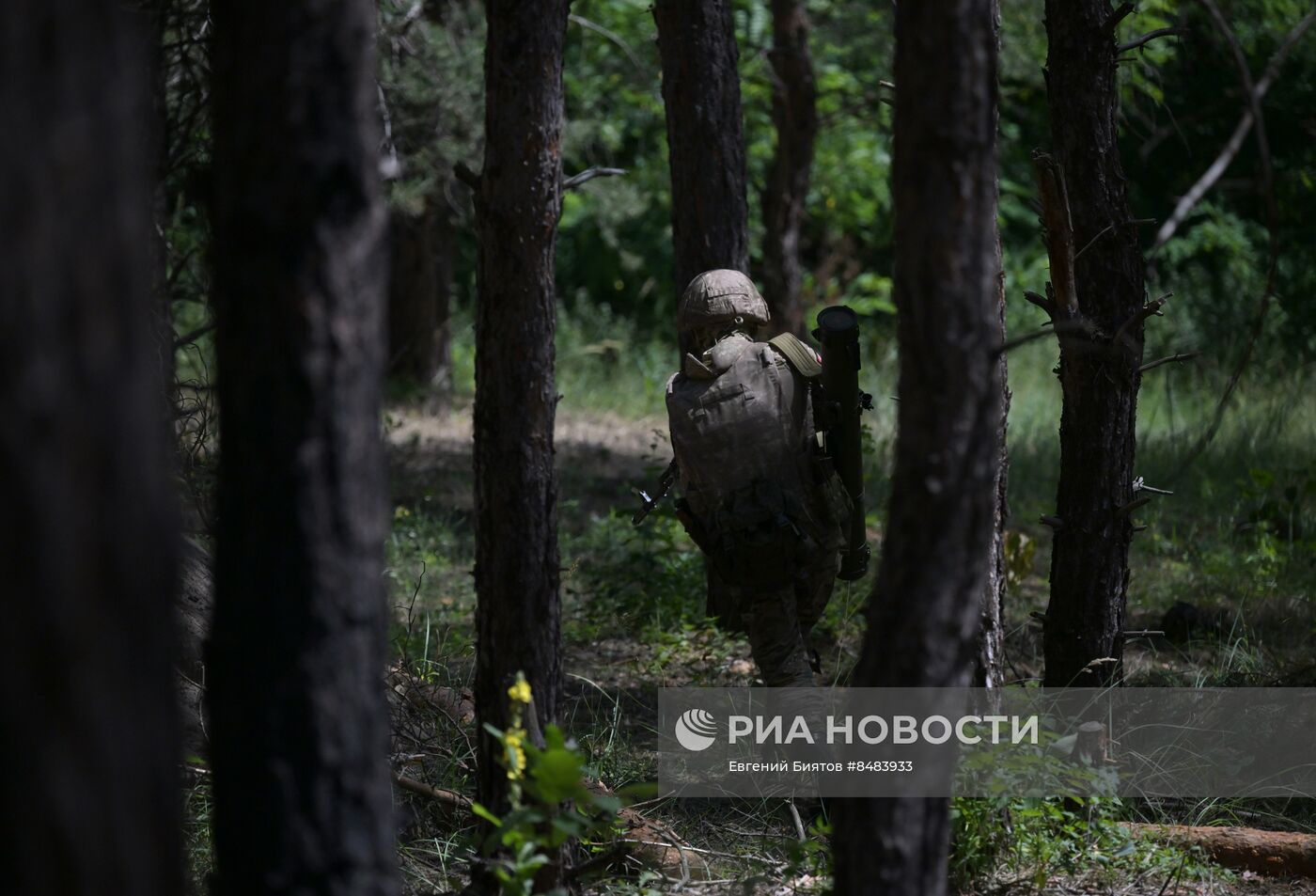 Боевая работа огнеметчиков ЦВО на Краснолиманском направлении