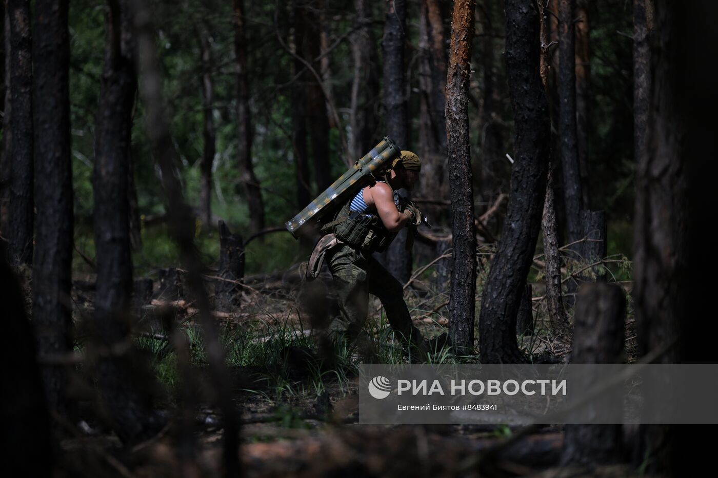 Боевая работа огнеметчиков ЦВО на Краснолиманском направлении