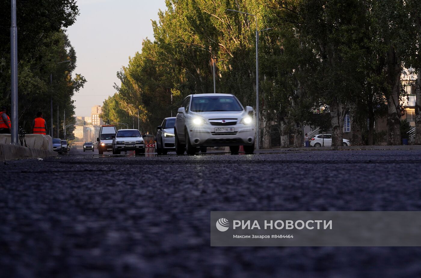 Ремонт центральной улицы Советской в Луганске