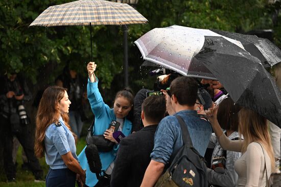 Оглашение приговора И. Сачкову, обвиняемому в госизмене 