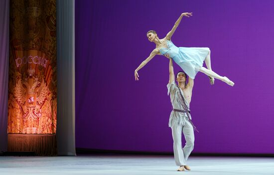 Репетиция балетной труппы Большого театра в рамках гастролей в Пекине