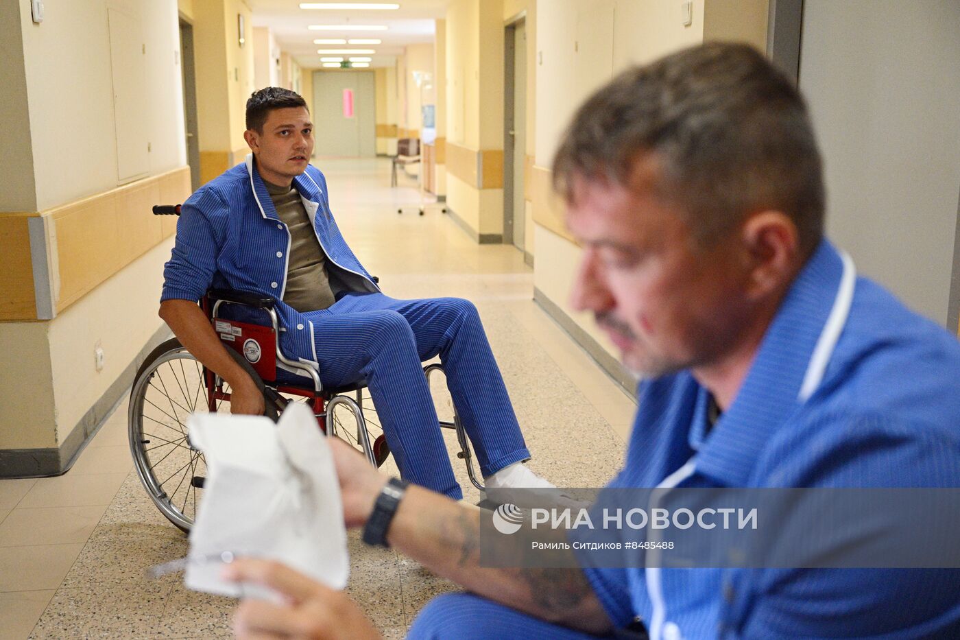 Раненые в зоне СВО журналисты в Центральном военно-клиническом госпитале им. Вишневского