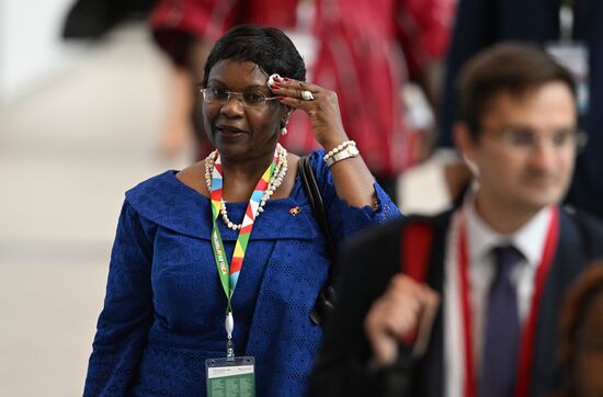 II Cаммит и форум "Россия - Африка". Сбор гостей на пленарное заседание