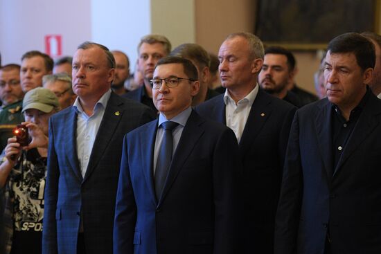 Прощание с погибшим в зоне СВО военкором РИА Новости Ростиславом Журавлевым