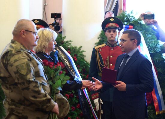 Прощание с погибшим в зоне СВО военкором РИА Новости Ростиславом Журавлевым