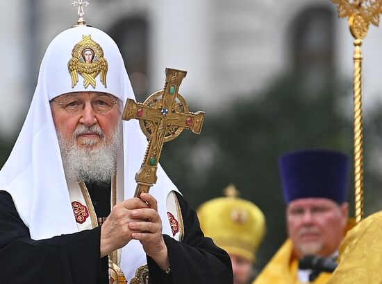 Патриаршее служение в День Крещения Руси