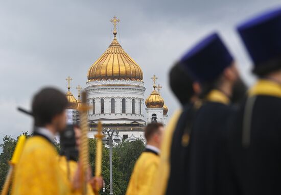 Патриаршее служение в День Крещения Руси