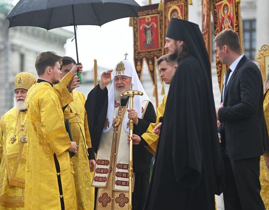 Патриаршее служение в День Крещения Руси