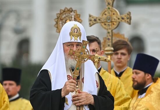 Патриаршее служение в День Крещения Руси