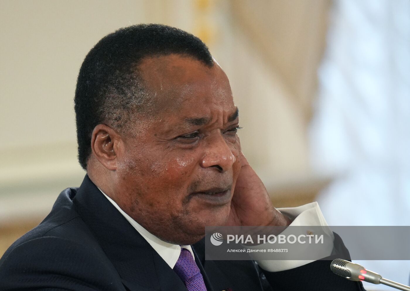 Беседа президента РФ В. Путина с президентом Республики Конго Д. Сассу-Нгессо