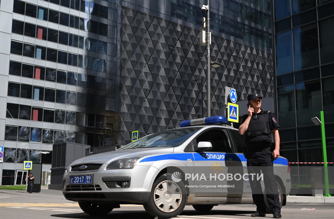 Последствия попытки атаки украинских беспилотников в Москве