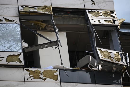 Последствия попытки атаки украинских беспилотников в Москве
