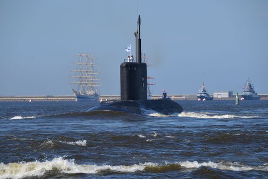Празднование Дня ВМФ в Санкт-Петербурге 