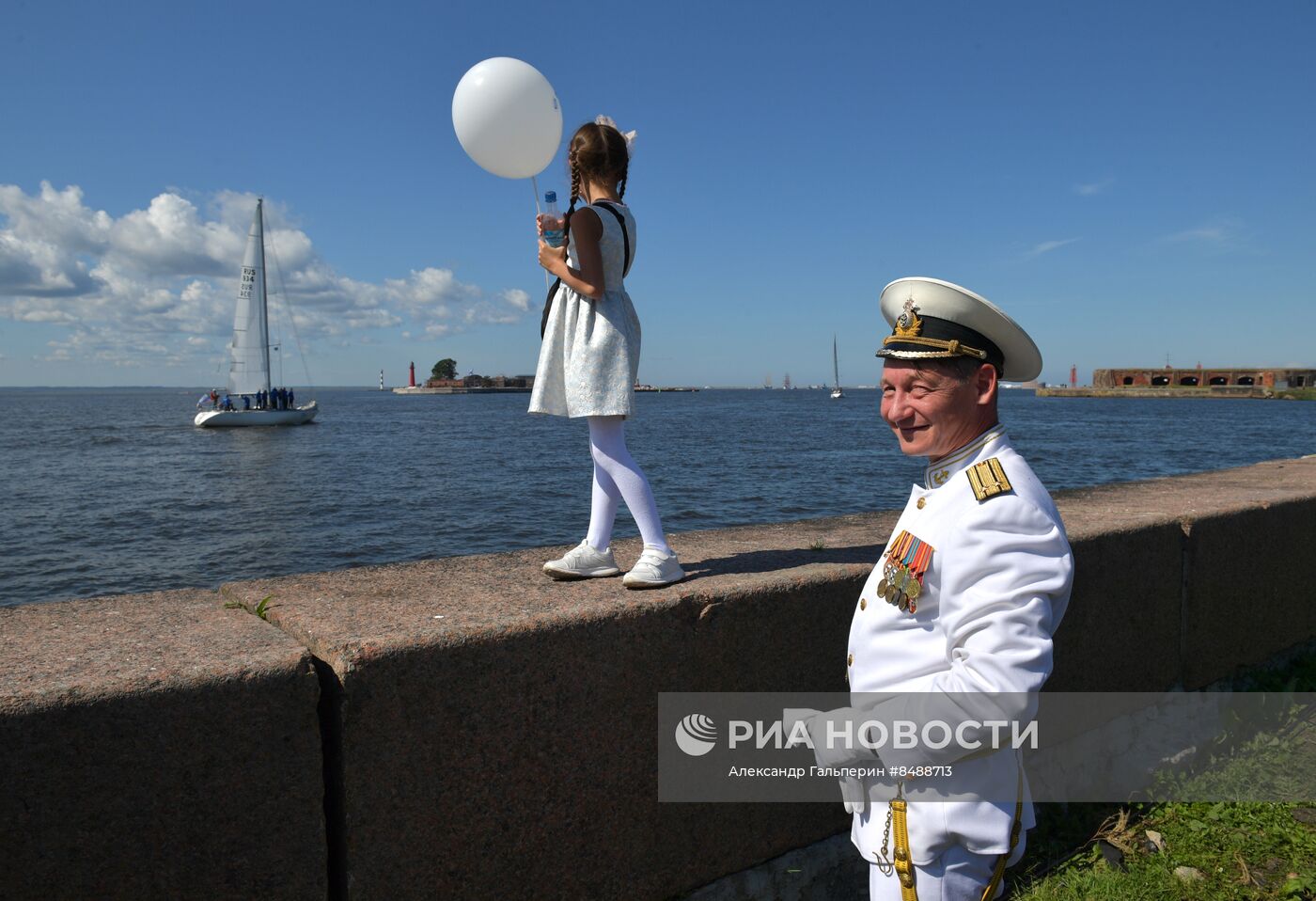 Празднование Дня ВМФ в Санкт-Петербурге