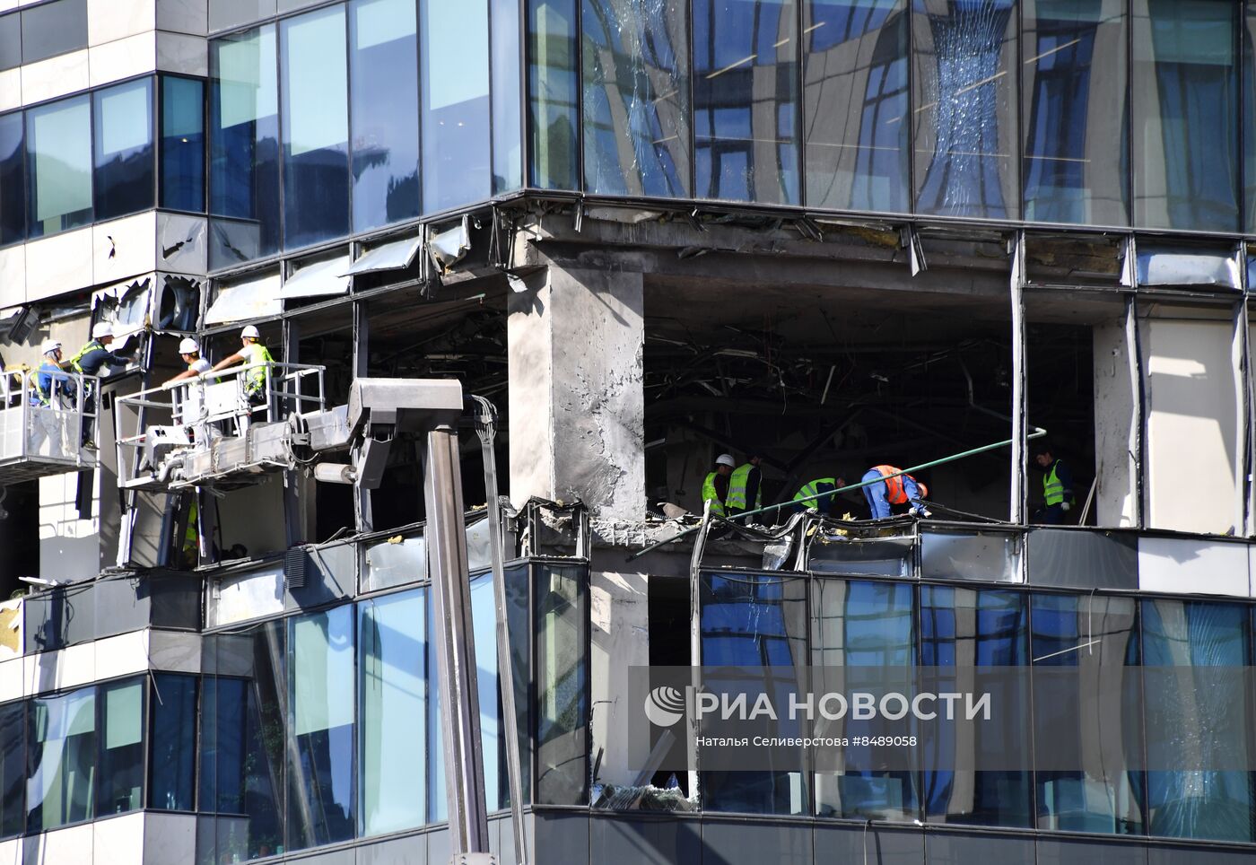 Последствия попытки атаки украинских беспилотников в Москве