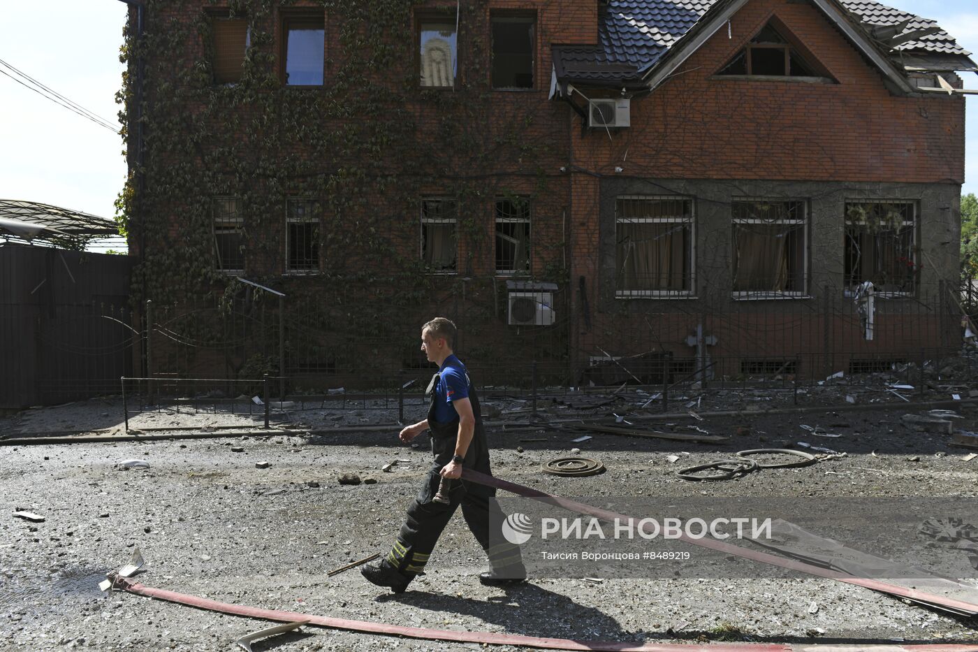 Последствия обстрела Донецка со стороны ВСУ