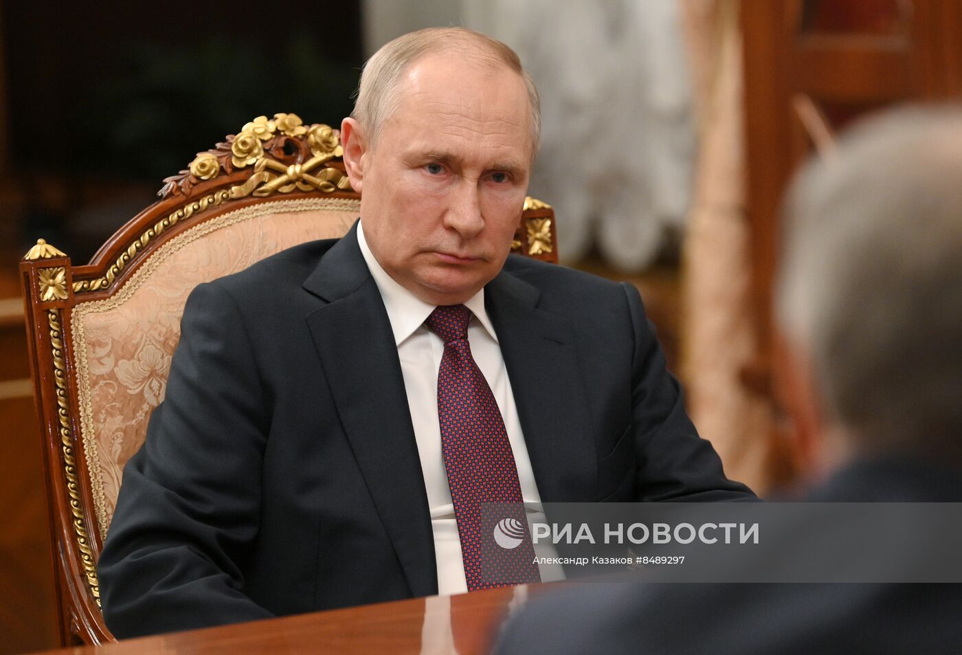 Встреча президента РФ В. Путина и спикера Госдумы В. Володина