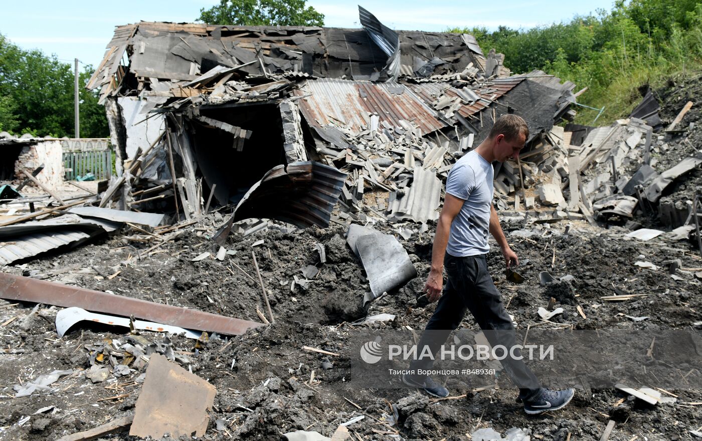 Последствия обстрела Донецка со стороны ВСУ