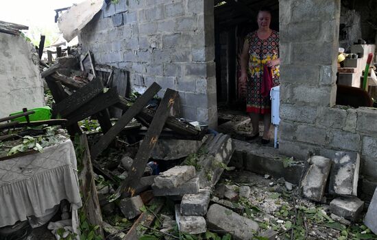 Последствия обстрела Донецка со стороны ВСУ