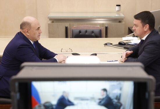 Встреча премьер-министра РФ М. Мишустина с председателем СФР С. Чирковым