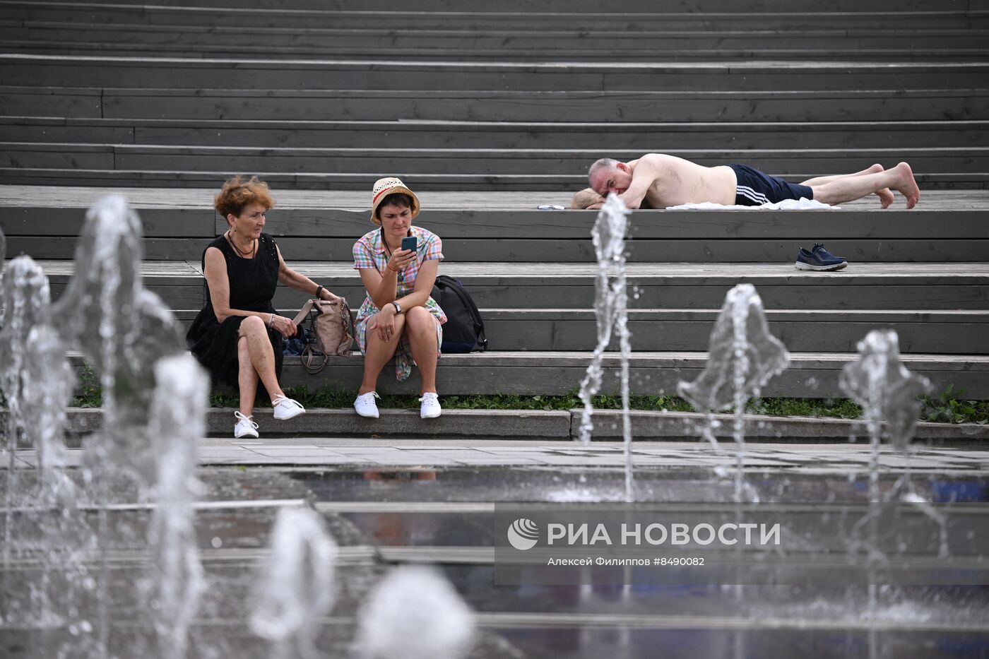 Жаркая погода в Москве