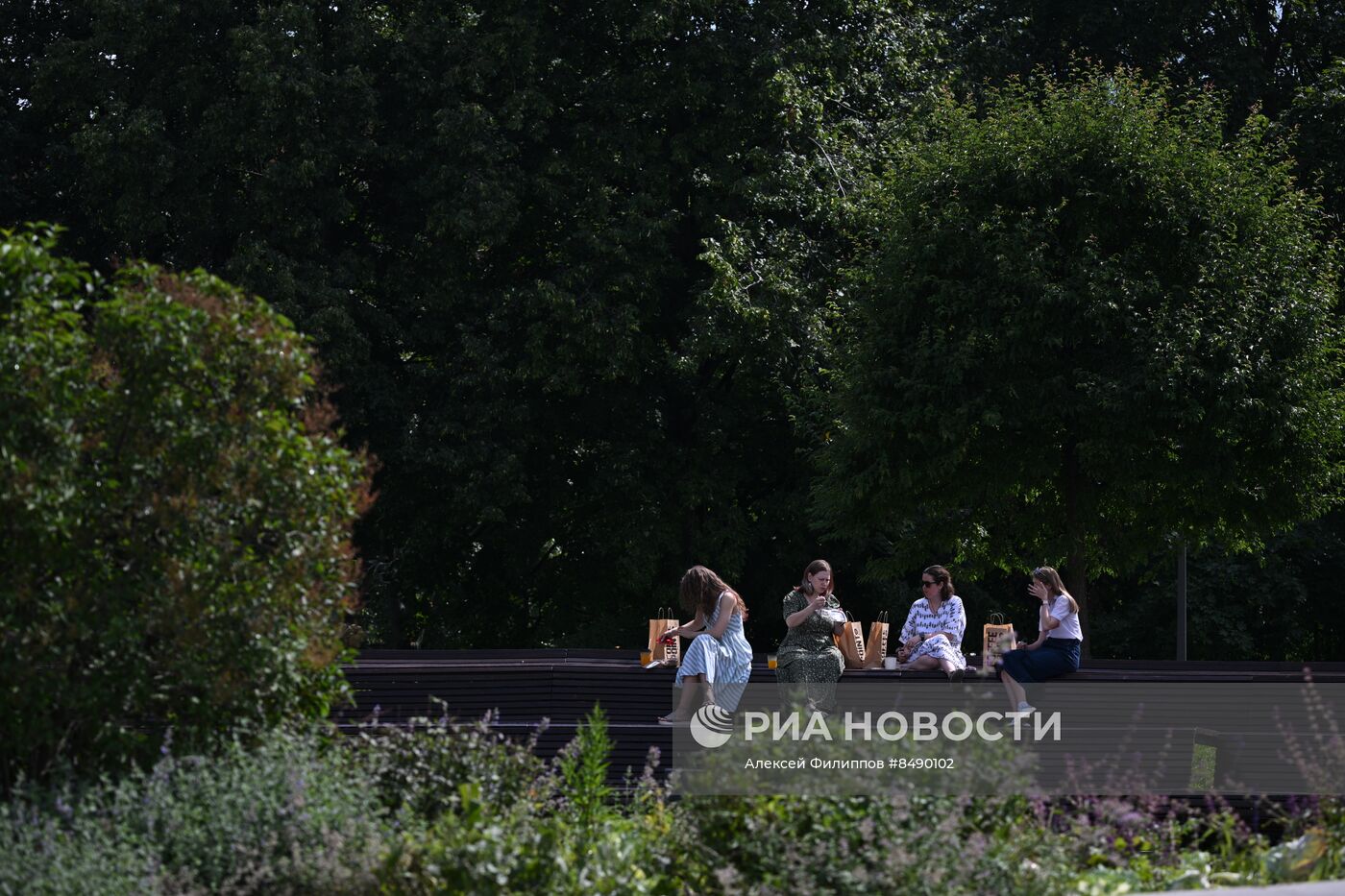 Жаркая погода в Москве