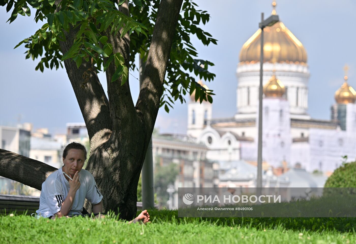 Жаркая погода в Москве