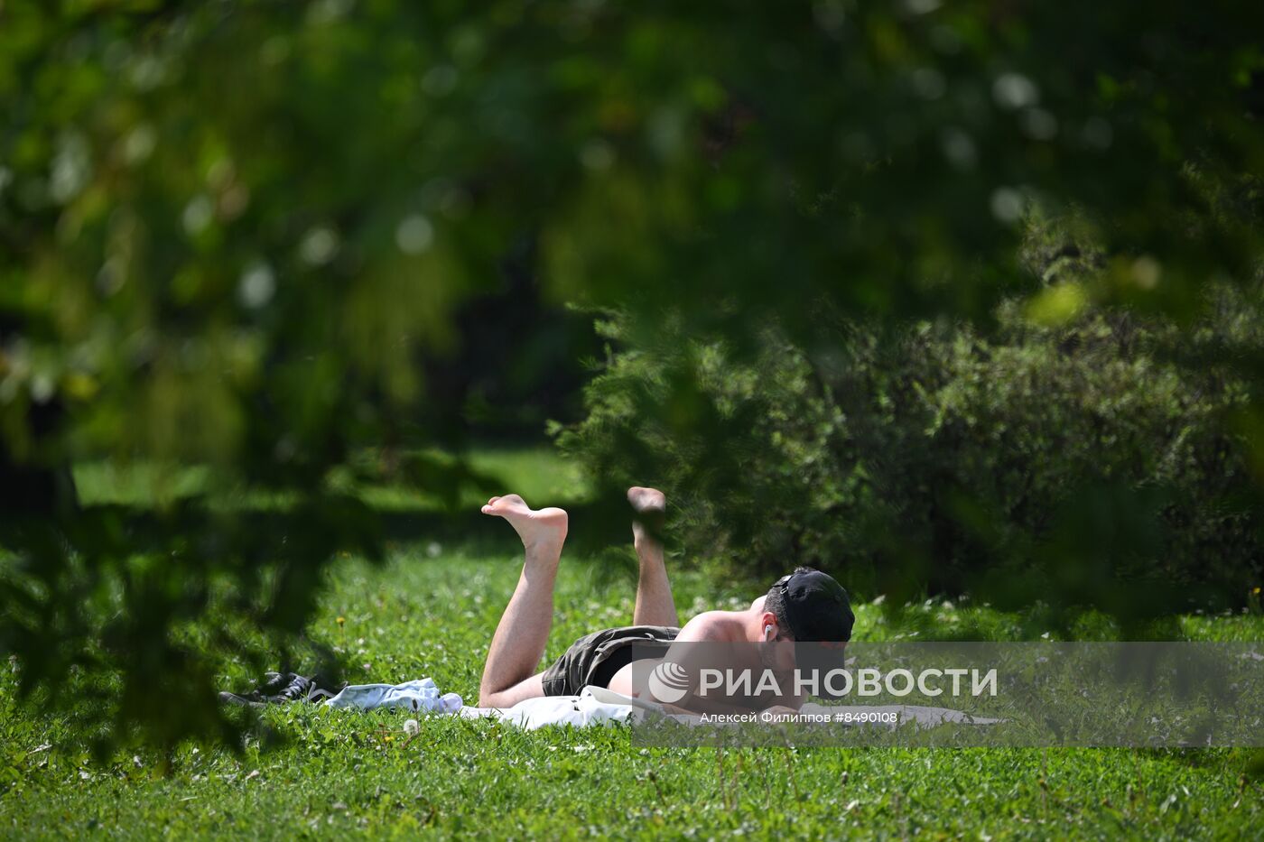 Жаркая погода в Москве