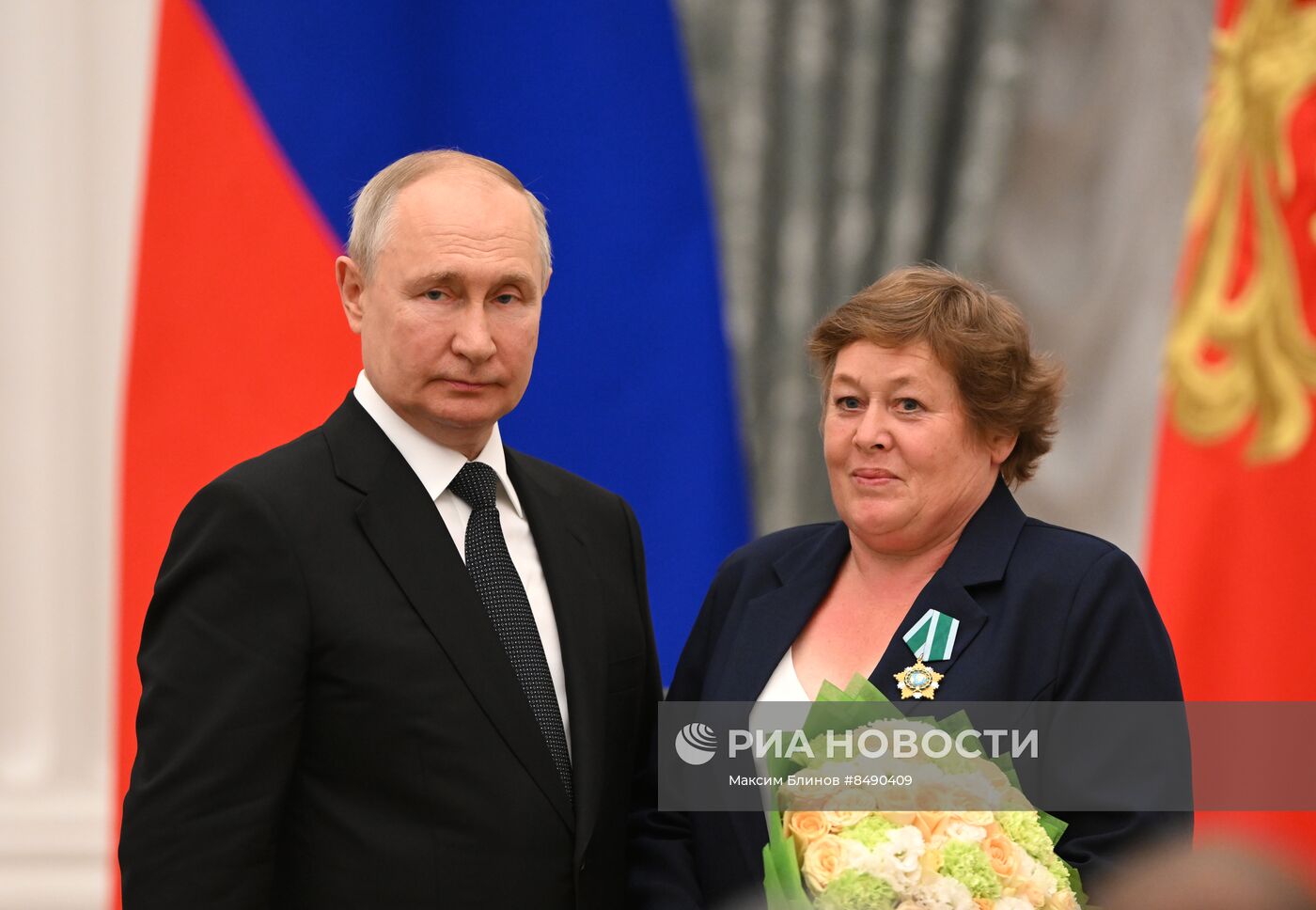 Президент РФ В. Путин принял участие в церемонии вручения государственных наград