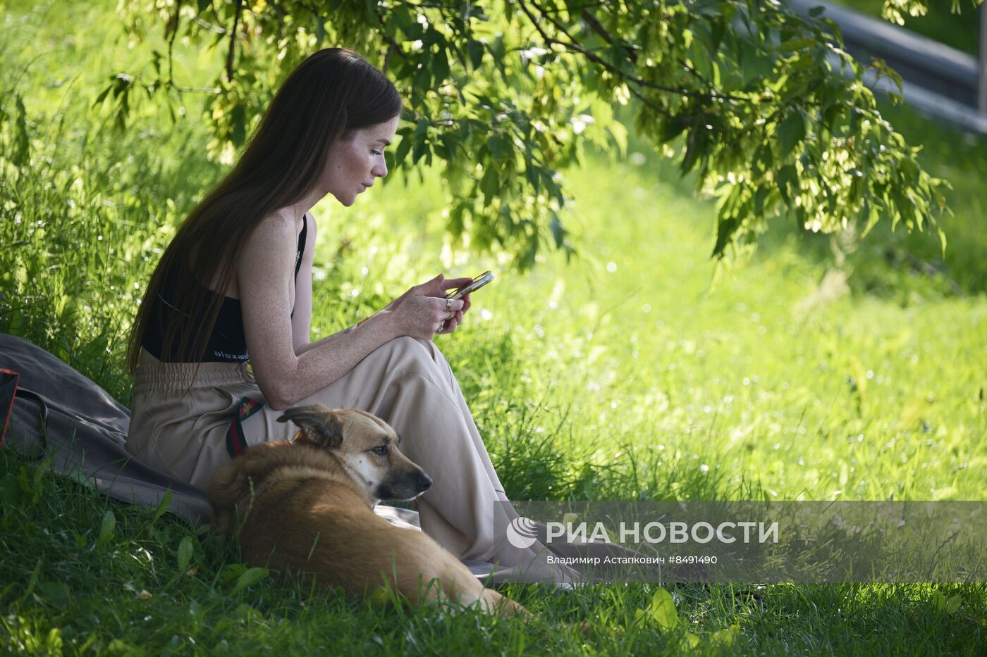 Жаркая погода в Москве