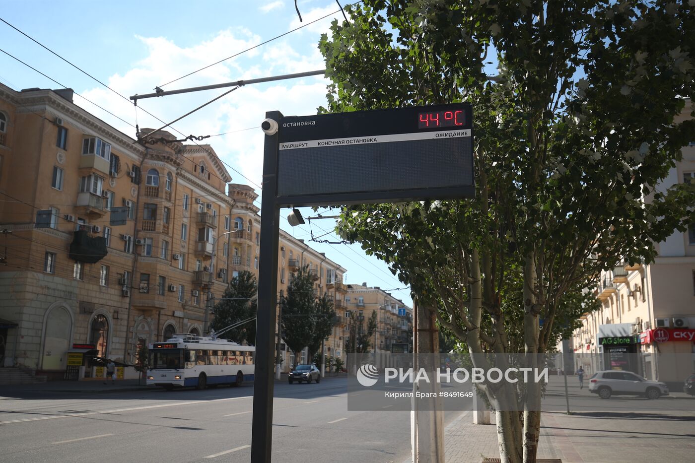 Сильная жара в Волгограде