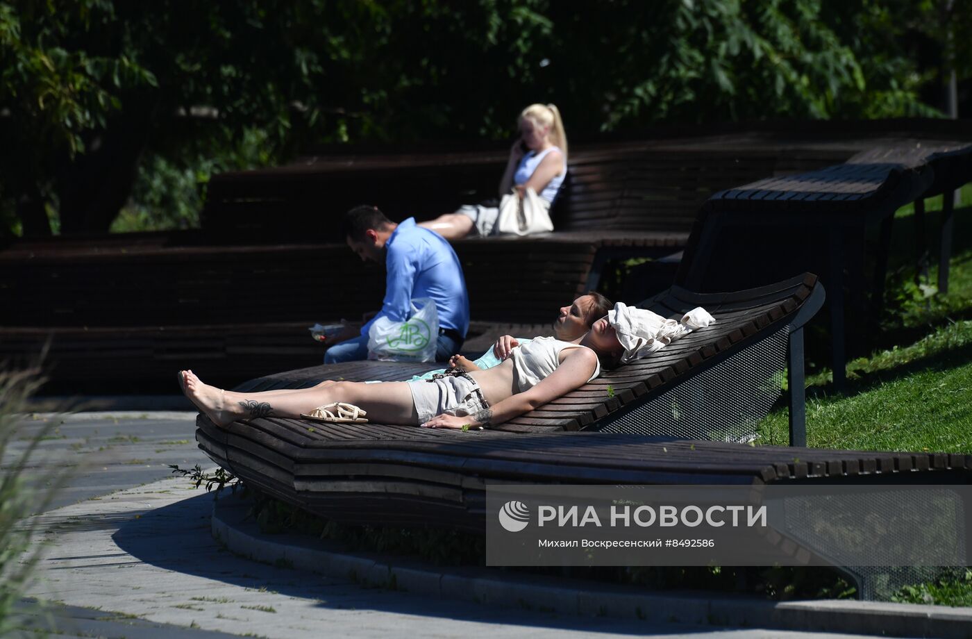 Жаркая погода в Москве