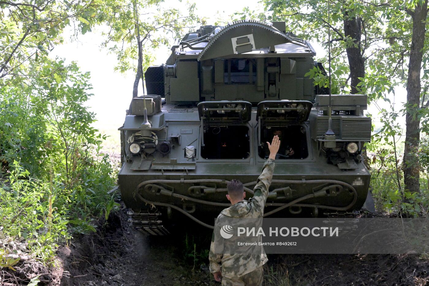 Работа расчета ЗРК "ТОР М1" ЦВО в зоне СВО