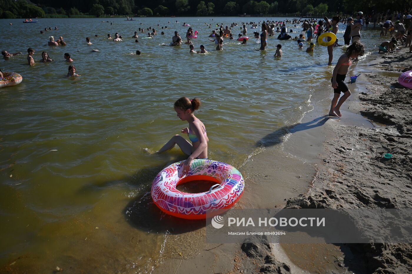 Жаркая погода в Москве