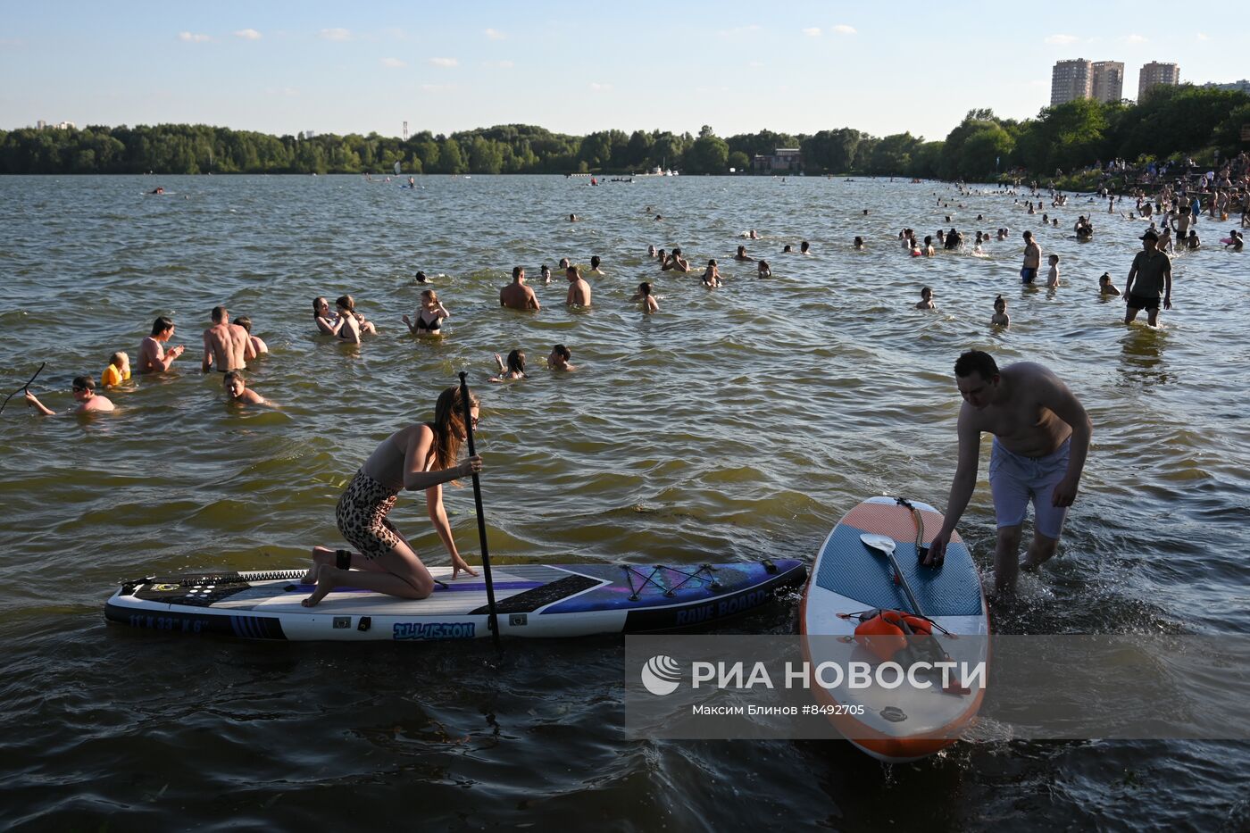 Жаркая погода в Москве