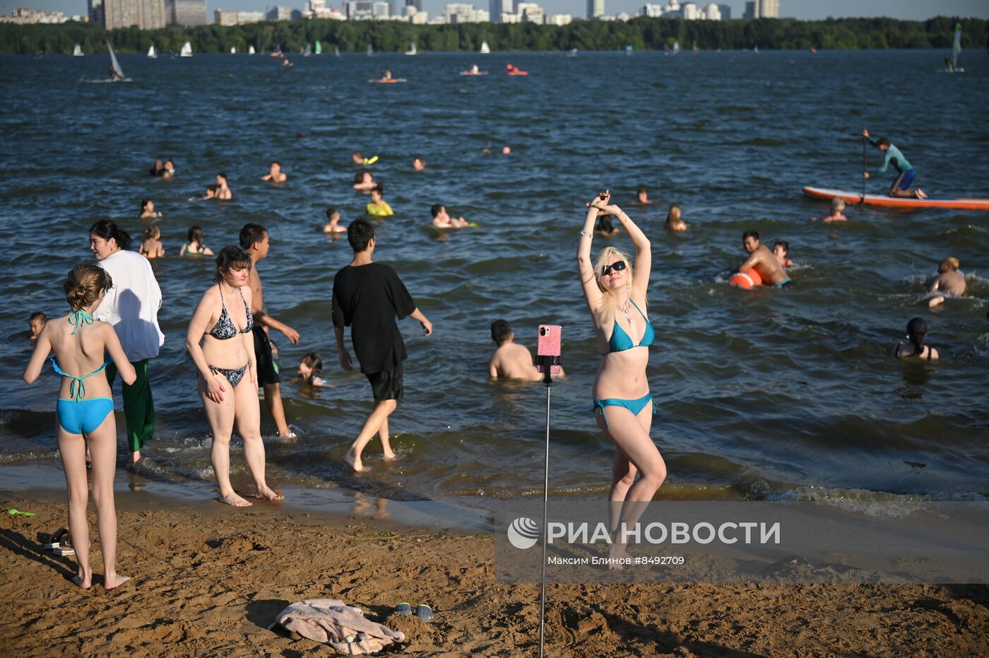 Жаркая погода в Москве