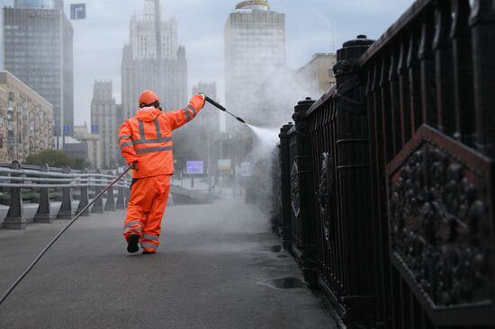 Промывка Бородинского моста