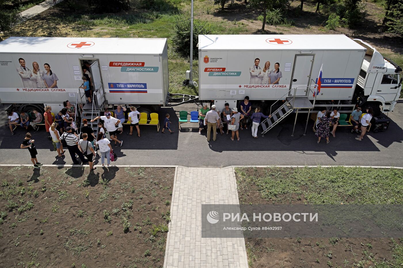 Работа выездной бригады врачей из Тулы в Мариуполе