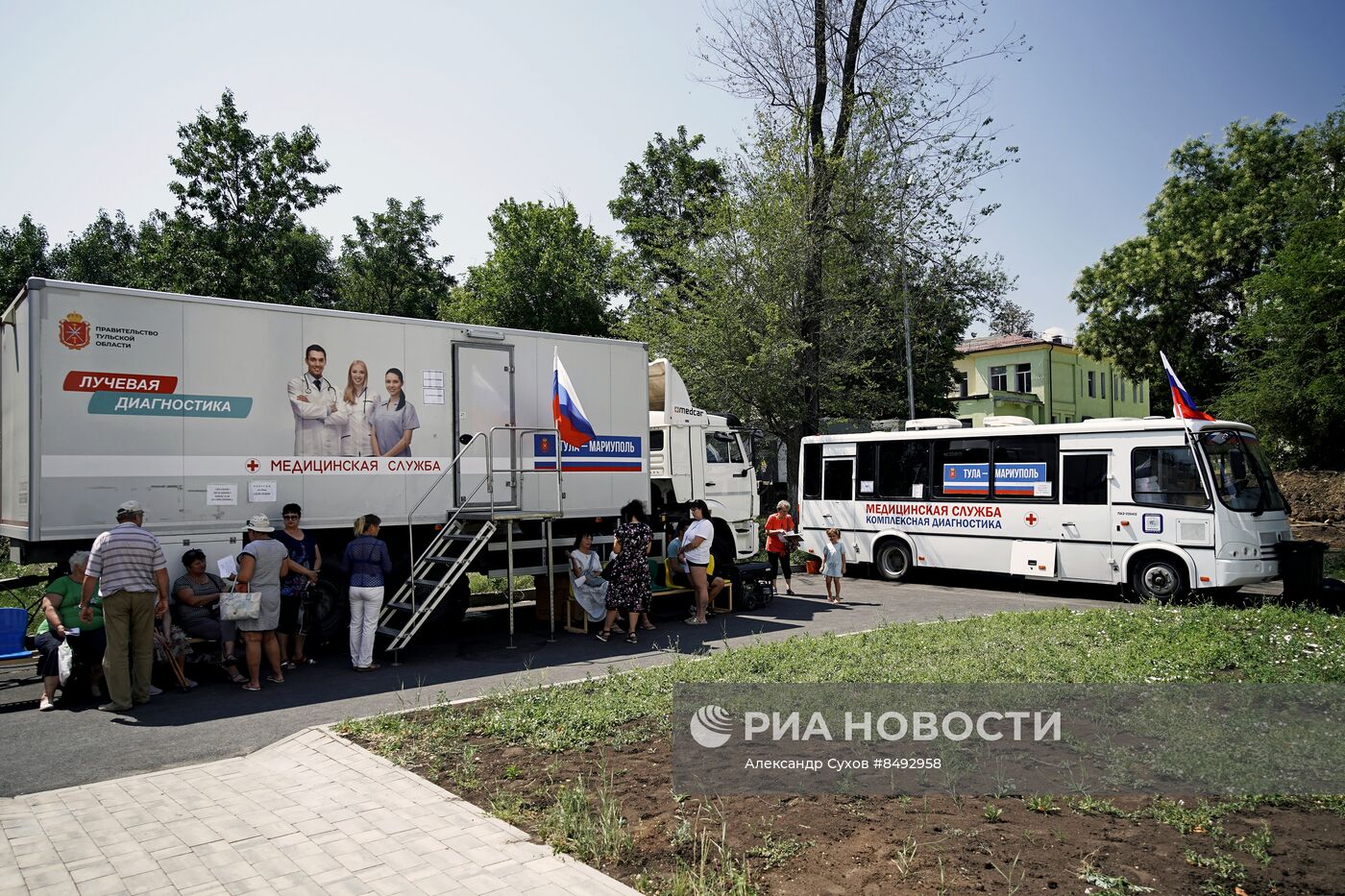 Работа выездной бригады врачей из Тулы в Мариуполе