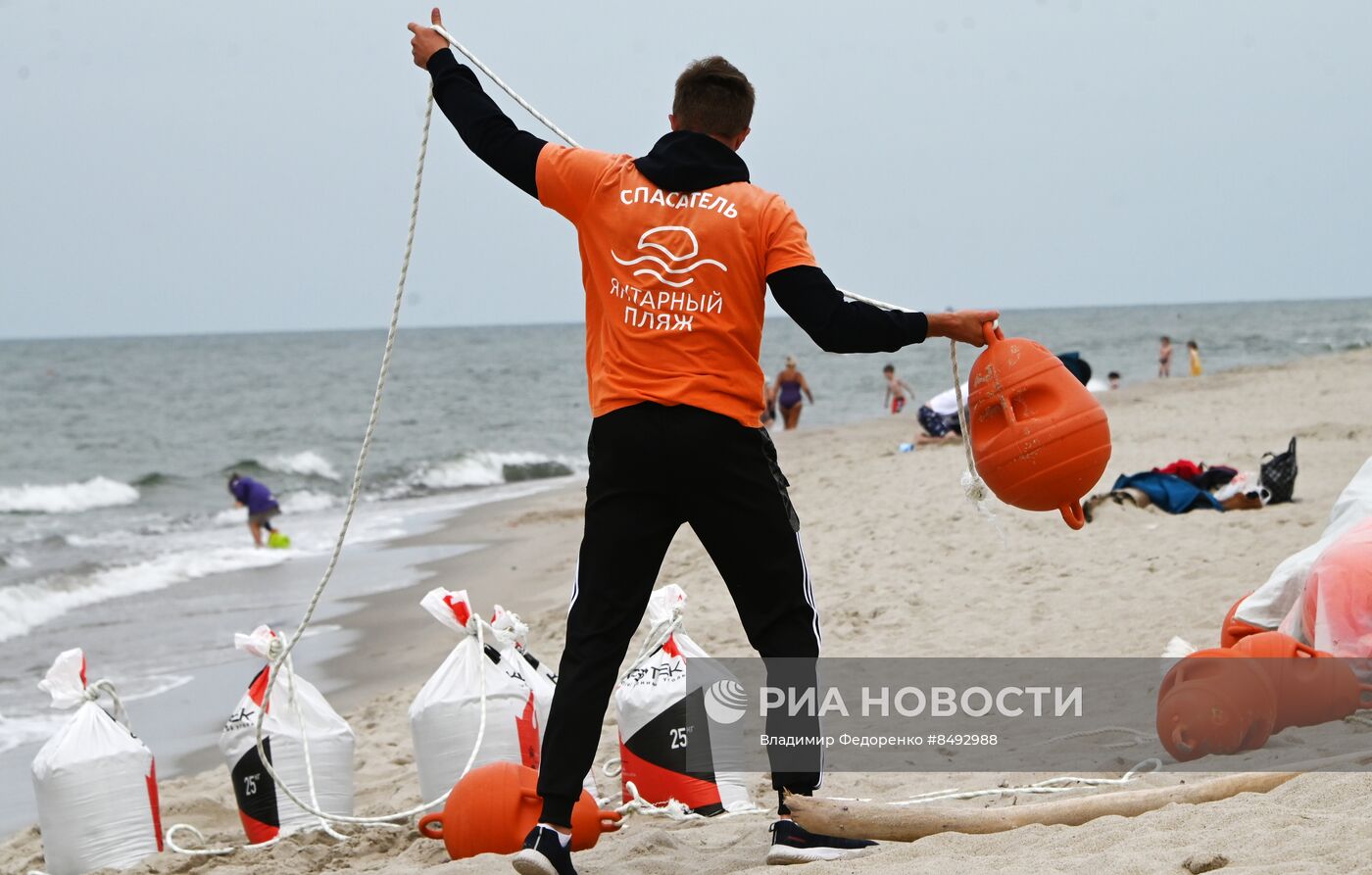 Пляжи в поселке Янтарный в Калининградской области