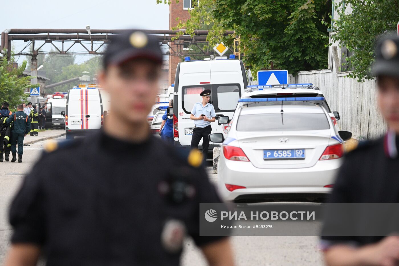 Взрыв на территории Загорского оптико-механического завода в Сергиевом Посаде