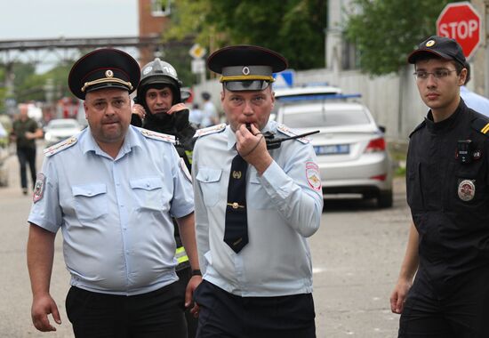 Взрыв на территории Загорского оптико-механического завода в Сергиевом Посаде