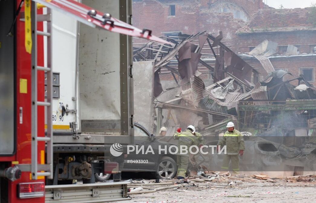 Взрыв на территории Загорского оптико-механического завода в Сергиевом Посаде