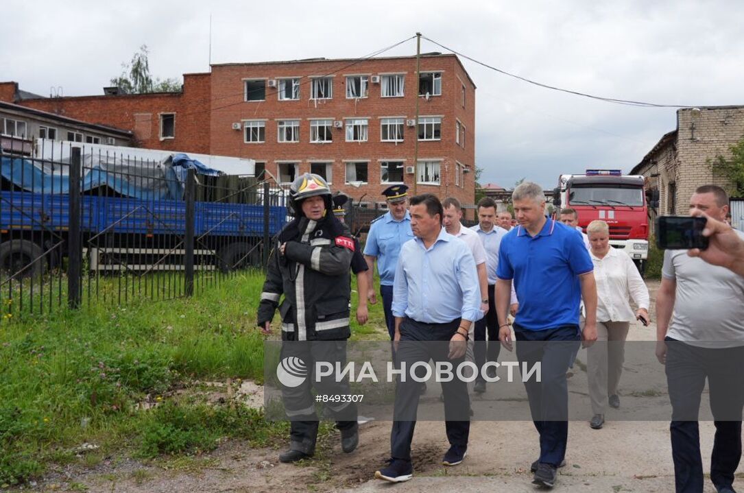 Взрыв на территории Загорского оптико-механического завода в Сергиевом Посаде