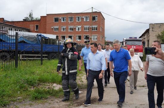 Взрыв на территории Загорского оптико-механического завода в Сергиевом Посаде