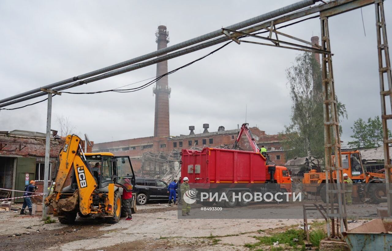 Взрыв на территории Загорского оптико-механического завода в Сергиевом Посаде