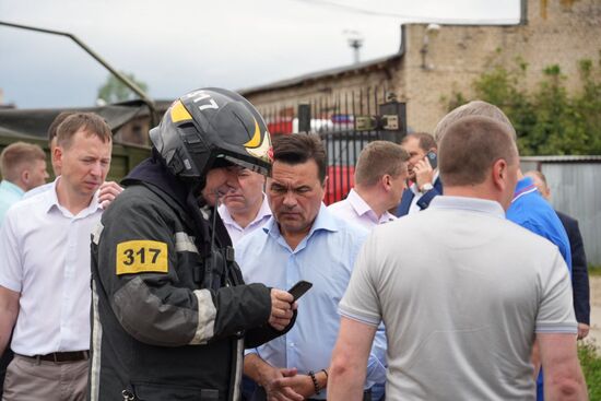 Взрыв на территории Загорского оптико-механического завода в Сергиевом Посаде