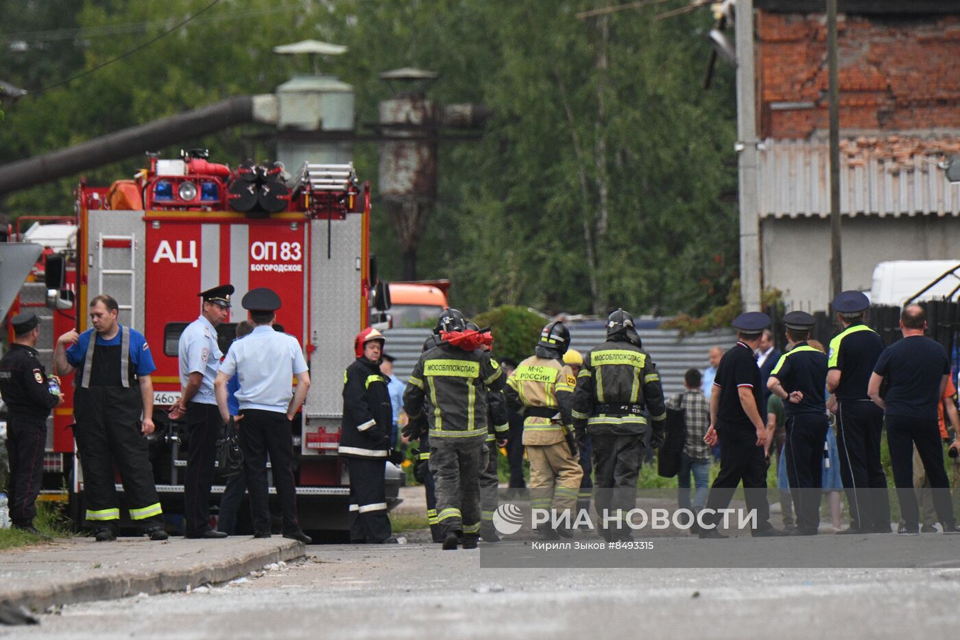 Взрыв на территории Загорского оптико-механического завода в Сергиевом Посаде