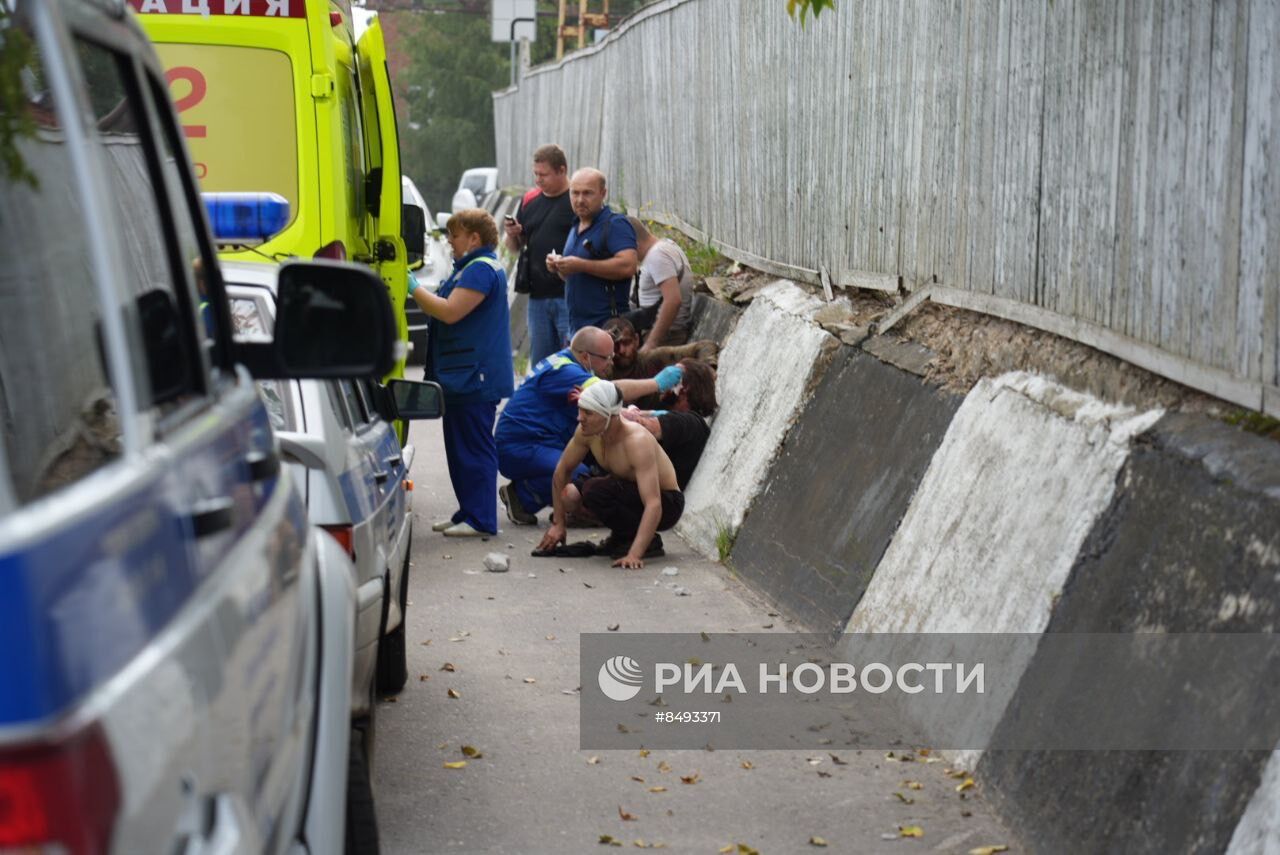 Взрыв на территории Загорского оптико-механического завода в Сергиевом Посаде